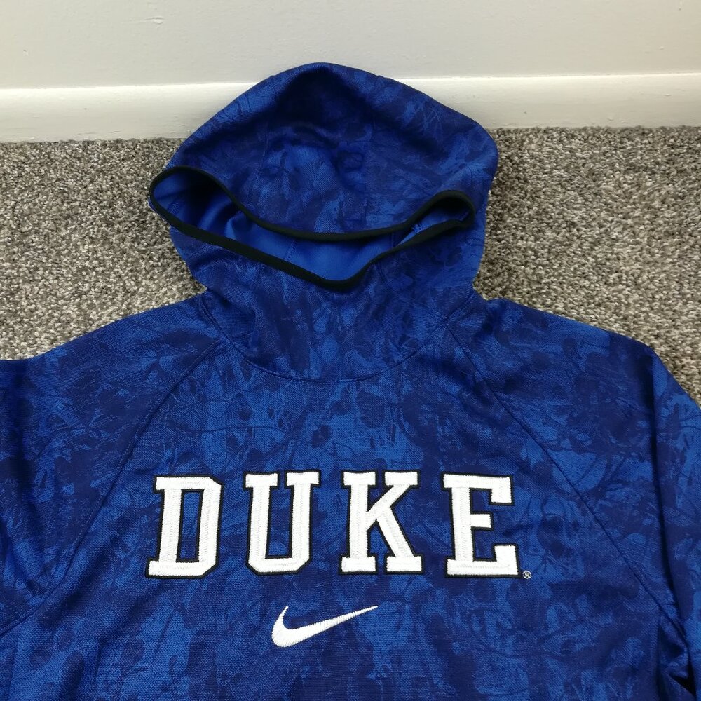 Duke Blue Devils Hoodie Nike Spotlight Center Swoosh Sweatshirt Mens Small